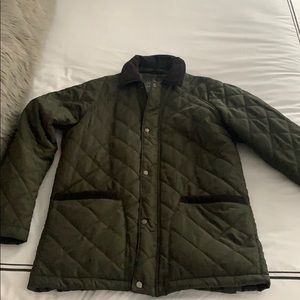 Men’s Dark Green Quilted Jacket